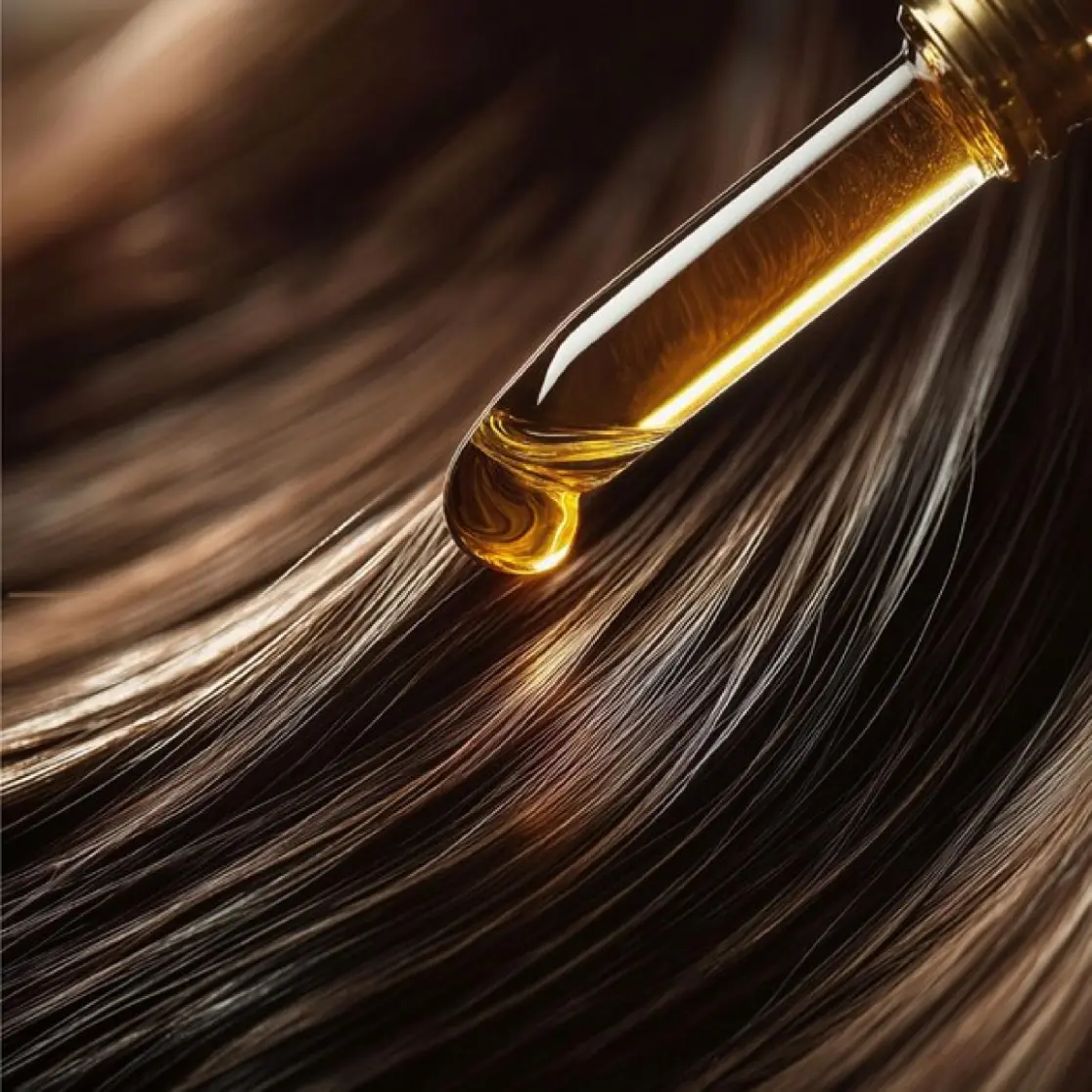 Olie inbrengen in haar bij The Hair Clinic in Amsterdam